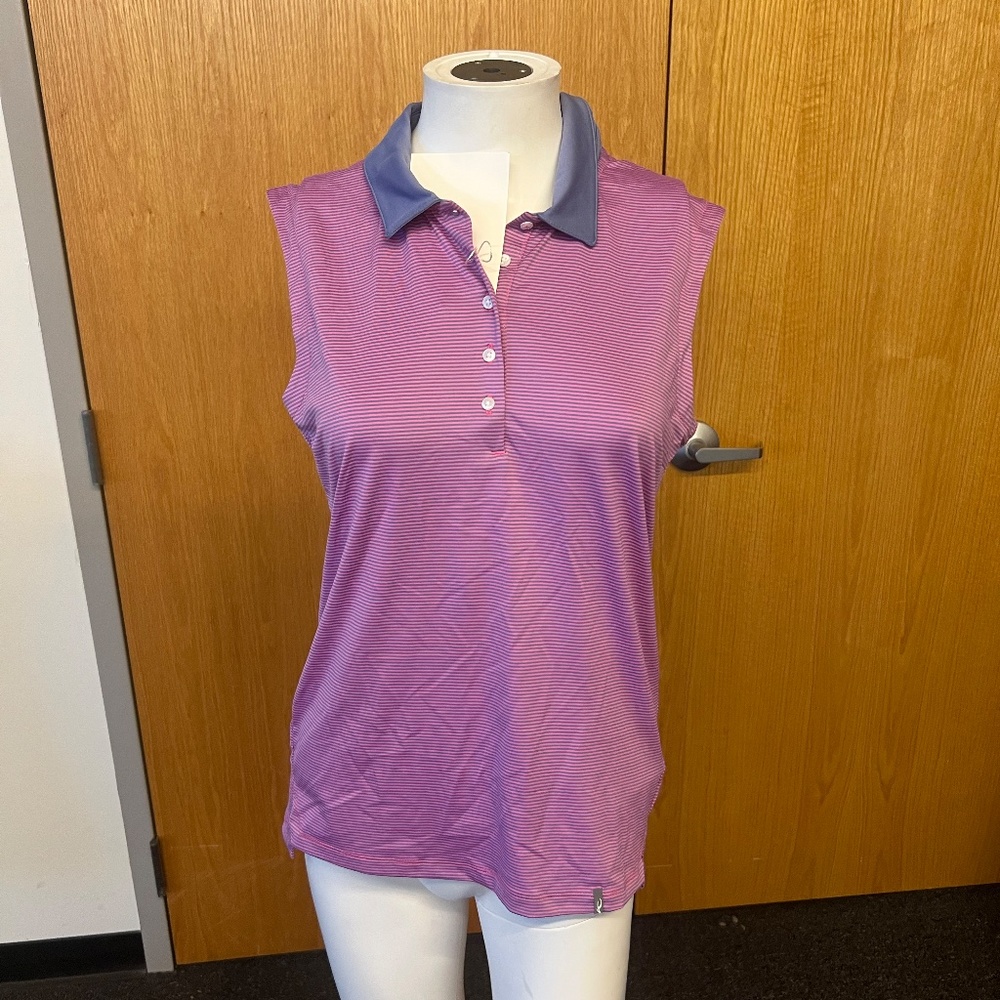 Kjus Sina Polo - Women's Sleeveless - Medium - Pink